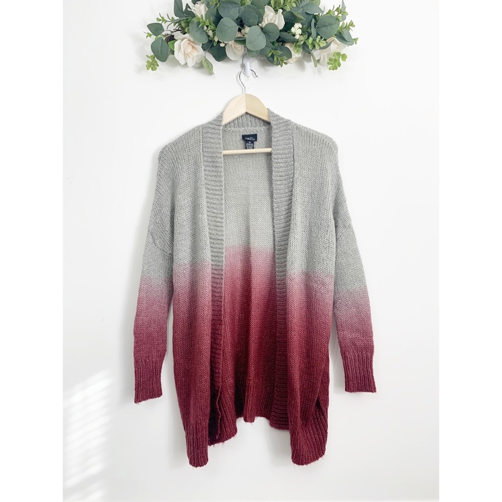 🖤RUE 21 dye ombré cardigan oversized